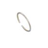 Pie Plata 9999 Flor Rima Pulsera de Oro Abierta Pulsera de Plata Simple Versátil de Alta Gama Regalo del Día de la Madre