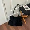 2026 Nova Moda Estilo Coreano Retrô Nicho Camurça Bolsa Tote Grande Capacidade Casual Simples Ombro Transversal Bolsa