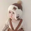 Chapéu de bebê para outono e inverno, chapéu de pinguim, chapéu de lã para meninos, chapéu de tricô quente de inverno para bebês meninas, à prova de vento