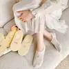 Calcetines finos de barco de primavera para mujer, calcetines de algodón antideslizantes para mujer, calcetines bajos para mujer, bordado de dibujos animados dulces, calcetines invisibles