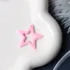 Pingente de Acrílico 45X43mm Recortado Estrela de Cinco Pontas Chaveiro DIY Pingente para Mala Bola de Cabelo Acessórios de Joias Decorativas