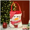 Saco de presente de Natal Saco de maçã para véspera de Natal Saco de presente bolsa tote chapéu flip saco de doces de desenho animado vendas diretas da fábrica