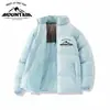 Comércio Exterior Tendência de Inverno Jaqueta de Algodão com Penas de Grafeno Masculina Gola Alta Engrossada à Prova de Vento Quente Jaqueta de Algodão Roupa de Casal Pronta para Venda
