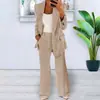 Primavera y Otoño 2026 Estilo Nuevo Moda Europea y Americana Color Sólido Ajuste Delgado Cárdigan Chaqueta Traje de Temperamento Conjunto de Traje para Mujer