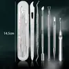 Tijeras para uñas, tijeras para cutícula de acero inoxidable, pedicura de salón de uñas, exfoliación de uñas, empujador de cutícula y removedor de padrastros set
