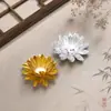 Horquilla de Paso y Agitación Estilo Antiguo DIY Materiales para Tocados de Novia Combinación de Portaflores de Loto 3D Piezas de Flores Metálicas Accesorios Venta al por Mayor