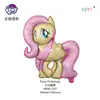Globo de Película de Aluminio con Forma de My Little Pony para Niños, Pinkie Unicornio, Decoración de Pared de Fondo para Fiesta de Cumpleaños