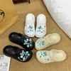 Acessórios Fofos e Meninosos para Tamancos, Fivela de Corrente de Sapato Borboleta Estilo Chanel, Flor de Sapato Destacável DIY, Acessórios para Sapatos, Fivela de Sapato