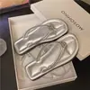 Chanclas Estilo Francés para Mujer Primavera 2026 Nuevas Sandalias de Clip para Dedo del Pie Planas de Moda Chanclas de Playa