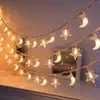 Fio de luz solar para acampamento ao ar livre, decoração de atmosfera de Natal para barraca, luz de estrela com LED, luzes de Ano Novo, luz noturna