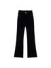 Calça Jeans Micro Preta Feminina Cintura Alta Outono/Inverno plus size menina gordinha Modeladora Stretch Formato Pera Boca de Sino