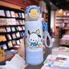 Vaso Termo Sanrio para Niñas, Lindo Vaso con Pajita de Kuromi, Vaso Escolar para Niños, Hervidor Portátil para Tres Bebidas