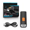 Bocina de Bicicleta Luz Equipo para Montar de Noche Accesorios Advertencia USB Luz Delantera para Bicicleta de Montaña Luz Trasera Luz para Ciclismo Luz de Bicicleta
