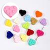 Estrellas acrílicas amor cuadrado cuentas sueltas cuenta con agujero pasante pulsera cadena para teléfono móvil llavero accesorios DIY