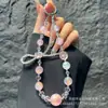 Lanyard Creativo de Aleación Mariposa Pequeña Acrílico Limón para Teléfono Móvil Estilo Nuevo Colgante Redondo de Cuentas de Colores para Muñeca de Teléfono Móvil