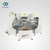 Máquina de Embalagem de Papel Plástico por Pulso Mesa Giratória de Cinco Estações Saída de Selagem a Vácuo