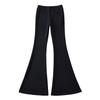 Calça boca de sino feminina sexy de cintura média-baixa com levantamento de quadril estilo 'Hot Girl' americana, outono e inverno 2023, nova, justa, com stretch, casual, perna larga