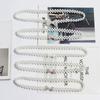 Estilo Japonés Trendy Lazo Grande Gancho Cinturón Elástico de Perlas Decorativo para Vestido de Mujer Combinación Versátil Cadena de Cintura Casual