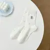 Meias Femininas de Outono Novas Meia-Calça Meio da Panturrilha Desenho Estilo Japonês Meias Longas Outono e Inverno Esportes Casuais Meias Femininas Indústria de Meias Zhuji