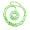 Corrente de suéter estilo jade longa versátil pingente com fecho de segurança enfeites para roupas colar masculino e feminino joias estilo étnico