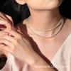 Collar de Cristal Chenmo Buling Verano Galaxia Familia Shi Cadena de Clavícula Lujo Ligero Nicho Joyería de Verano para Mujer con un Toque de Alta Gama
