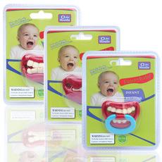Chupón de Silicona para Bebé con Dientes Hilariantes Chupón de Dientes de Conejo Bebé Chupón Divertido