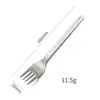 Talheres Portáteis de Titânio Puro para Uso Externo - Faca, Garfo e Colher - Conjunto de Garfo e Colher para Piquenique ao Ar Livre - Conjunto de Colher de Salada, Garfo e Colher