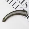 Pinza de Plátano Marrón Simple Estilo Coreano Pinza Elegante para Cola de Caballo de Mujer Pinza Vertical Grande Pasador para la Parte Posterior de la Cabeza Pinza Retorcida Accesorio para el Cabello Pinza para el Cabello