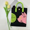 2024 Nuevo Bolso para Teléfono Móvil de Punto de Dibujos Animados Dopamina para Mujer Estilo Coreano Combinable Bolso de Hombro Bolso Cruzado Bolso de Mano de Punto