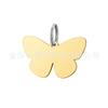 Suministrado Directamente de la Fábrica de Origen, Placas de Identificación para Mascotas con Forma de Mariposa de Acero Inoxidable, Placas de Identificación para Perros de Acero de Titanio, Placas para Gatos, Placas con Grabado DIY de Mariposa Antiperdidas