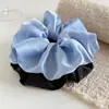 2026 Nuevo Scrunchie de Satén de Color Sólido Versátil Estilo Coreano Textura Brillante de Satén Hace que el Cabello se Vea Más Abundante Scrunchie para Coleta para Mujeres