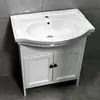 Material: Lavabo Cerámico Grande para Baño, Gabinete de Baño de Fibra de Carbono, Lavabo de 60cm, Qilede Zhu