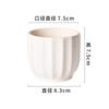 Vaso de Flor de Cerâmica Branca Vaso Planta Jardinagem Vasos Suculenta Orquídea Phalaenopsis Vaso Recipiente Decoração de Mesa