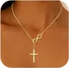Collar con Colgante de Cruz de Zirconia Transfronterizo Europeo y Americano para Amazon E-Commerce, Exquisito y Elegante, Colgante de Cruz Versátil