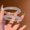 Pulsera de Jadeíta Hielo Nueva al Por Mayor del Fabricante, Jade Espuma de Agua, Pulsera de Jade Luz de Luna Blanca, Jade Cuarcita Transparente Hielo Perfecto