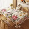 Mantel rectangular estilo americano, impermeable y a prueba de aceite, mantel de comedor sin lavado, nuevo modelo 2025, lujo ligero con sensación de alta gama, tapete protector para escritorio