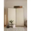 Divisória de Tela Cor de Creme Estilo Japonês para Sala de Estar, Hall de Entrada, Dobrável Móvel Nórdico para Escritório, Quarto, Minimalista Moderno