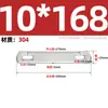 Acero Inoxidable 304 Pieza Recta Tornillo de Uña en Forma de U Pieza Fija Deflector Abrazadera de Junta Cuadrada Larga M8M10
