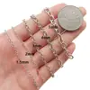 Cadena Pequeña O Kimberly Acero Inoxidable 304 1.5-8mm Accesorios de Ropa DIY Cadena de Equipaje de Alta Gama Cadena con Forma de O