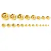 Contas de aço inoxidável com furo passante contas contas multi-tamanho acessórios DIY aço titânio aço dourado fabricantes de contas atacado