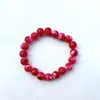 Fabricantes de Yiwu novo atacado pulseira de letras de contas rachadas pulseira de contas de cor doce AB dourada joias mulheres