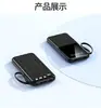Batería Portátil Inteligente Digital de 10000 mAh con Cuatro Líneas, Power Bank Universal para Teléfono Móvil, Venta al por Mayor de Energía Móvil, Venta Directa