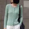 Suéter cárdigan de temperamento elegante para mujer, ajuste ceñido, tejido de punto, prenda exterior de primavera y otoño, nuevo estilo 2026, manga larga, capa base, chaqueta de cuello redondo