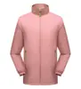 Roupas Casuais de Correria para Primavera e Outono Jaqueta Coat Fina com Gola Vertical Personalizada Jaqueta Coat para Jovens com Zíper Jaqueta Coat com Logo Impresso