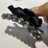 Pinza para el Cabello con Lazo de Pedrería Doble Cara Pinza Lateral Pinza Lateral para Flequillo Peinado Lateral Estilo Princesa Pinza de Garra Pequeña Pasador Accesorios para el Cabello