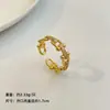 Nuevo Anillo de Estrella de Moda de Lujo Ligero Microincrustado de Circonita, Joyería de Anillo Abierto Versátil Elegante de Gama Alta de Nicho