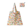 Bolsa de Compras Plegable, Nueva de Gran Capacidad, Bolsa Plegable Ecológica en Stock, Bolsa de Tote de Almacenamiento Plegable Portátil Impresa Creativa