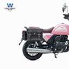 Coche muscular Wolf adecuado para bolsa lateral de acero plateado 150 bolsa lateral caja lateral retro modificación bolsa para casco impermeable liberación rápida especial