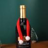Decoração de Natal pequeno lenço lenço vermelho mini lenço decorativo garrafa de vinho decorações promoção decoração de cena