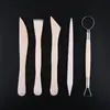 Atacado de fábrica conjunto de ferramentas de cerâmica argila diy escultura dupla cabeça madeira reparo em branco plástico argila metal faca de escultura